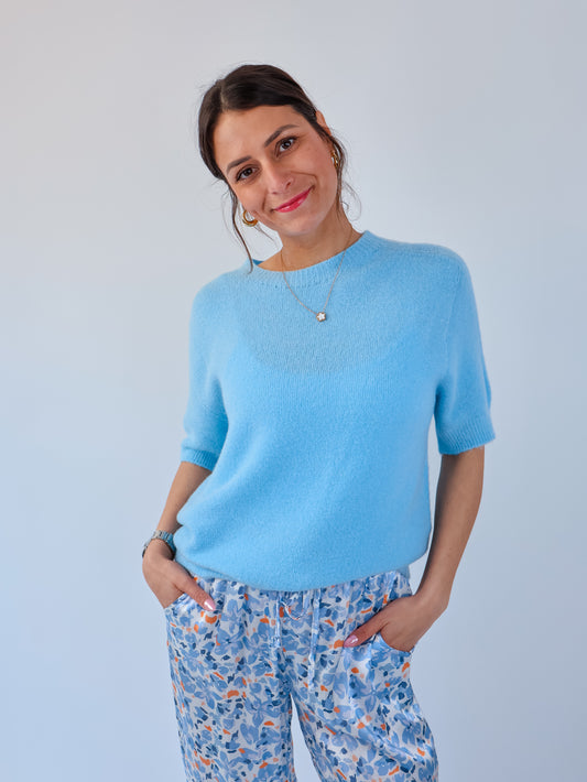 Alpaka Shirt Hellblau