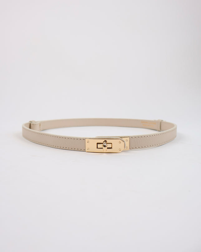 Taillengürtel 100% Leder Creme