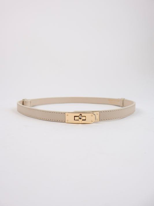 Taillengürtel 100% Leder Creme