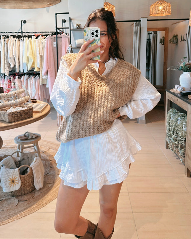 Cara Musselin Set Weiß