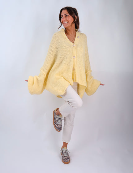Oversize Cozy Cardigan Citrus