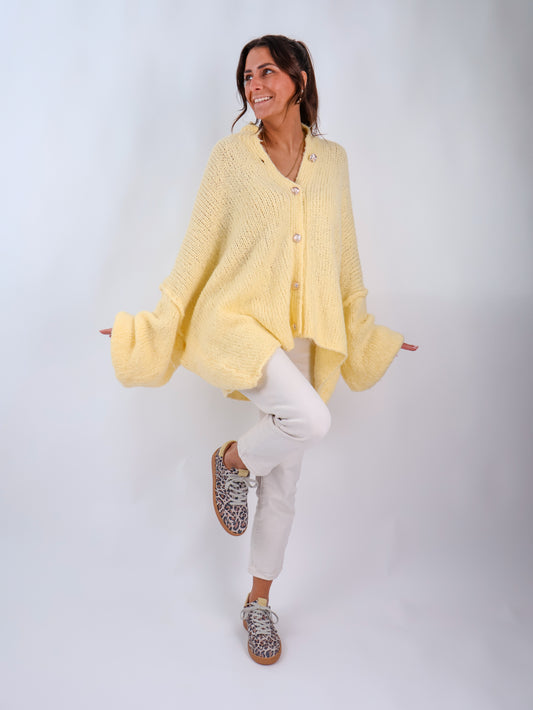 Oversize Cozy Cardigan Citrus