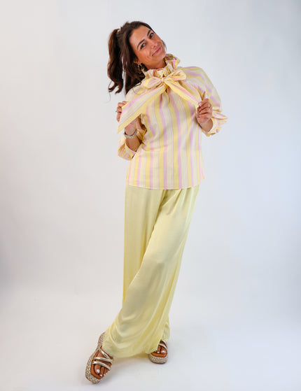 Bow Bluse Citrus-Pink