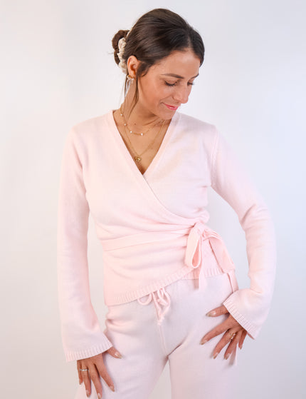 Soft Knot Cardigan Rosé