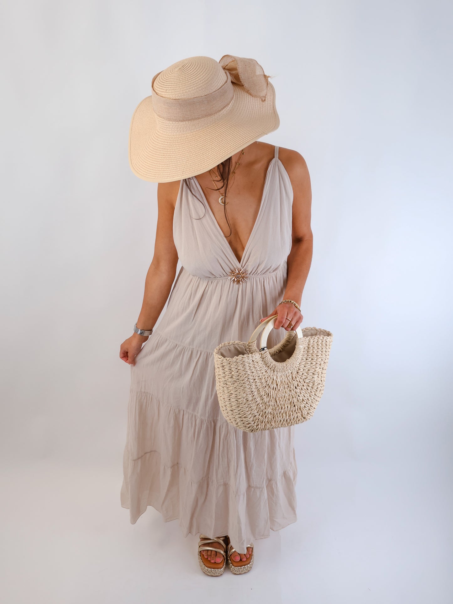 Solé Kleid Beige