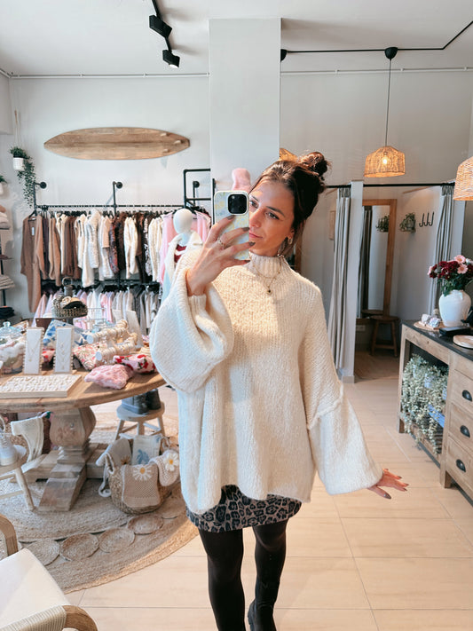 Cindy Oversize Pullover Creme