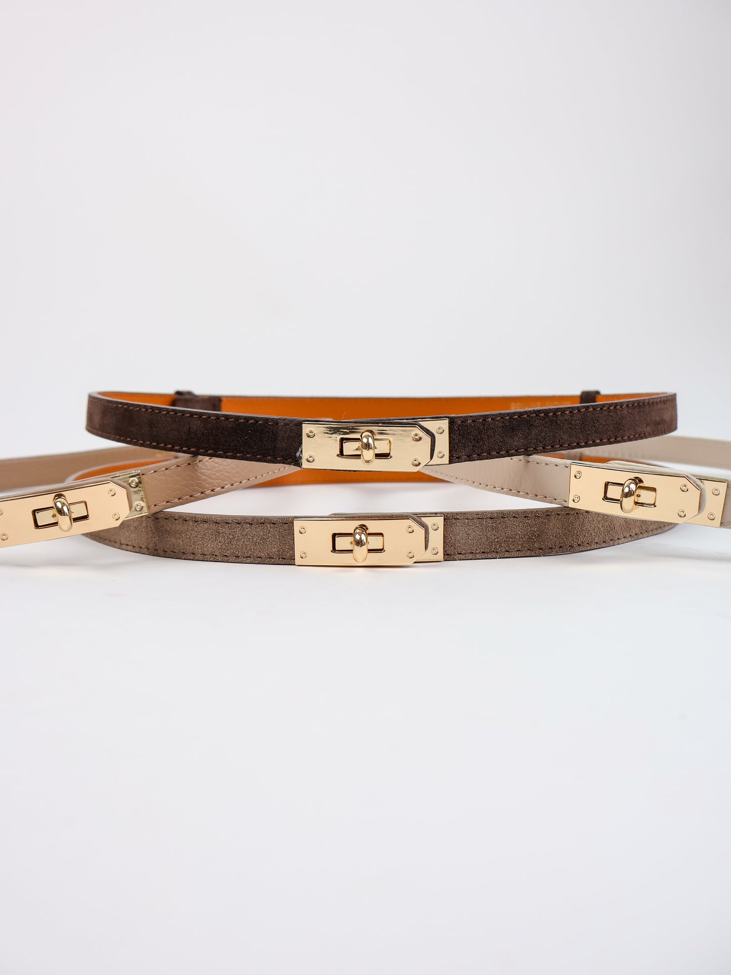 Taillengürtel 100% Leder Creme