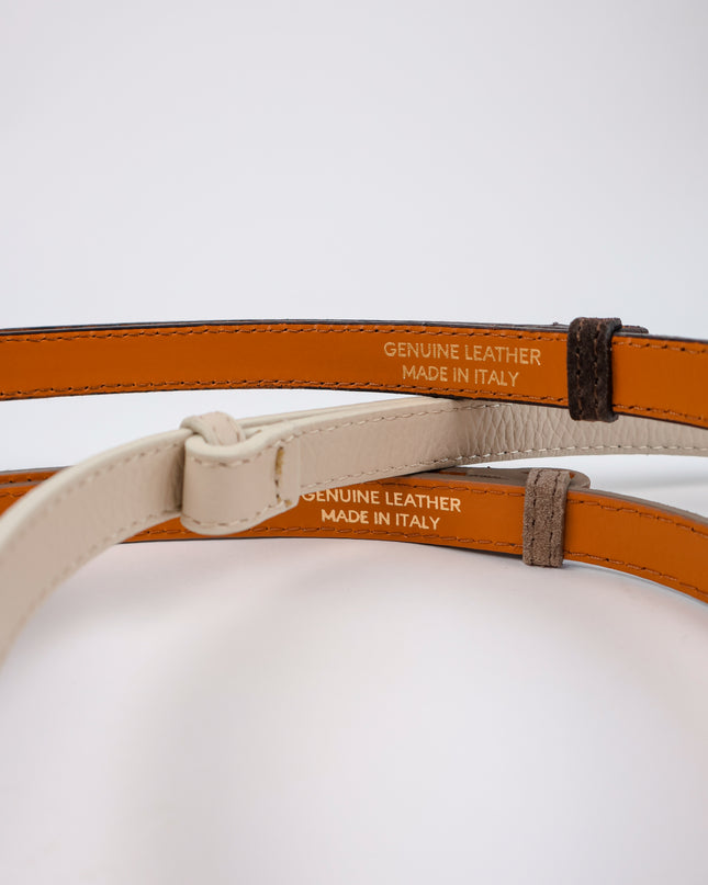 Taillengürtel 100% Leder Creme