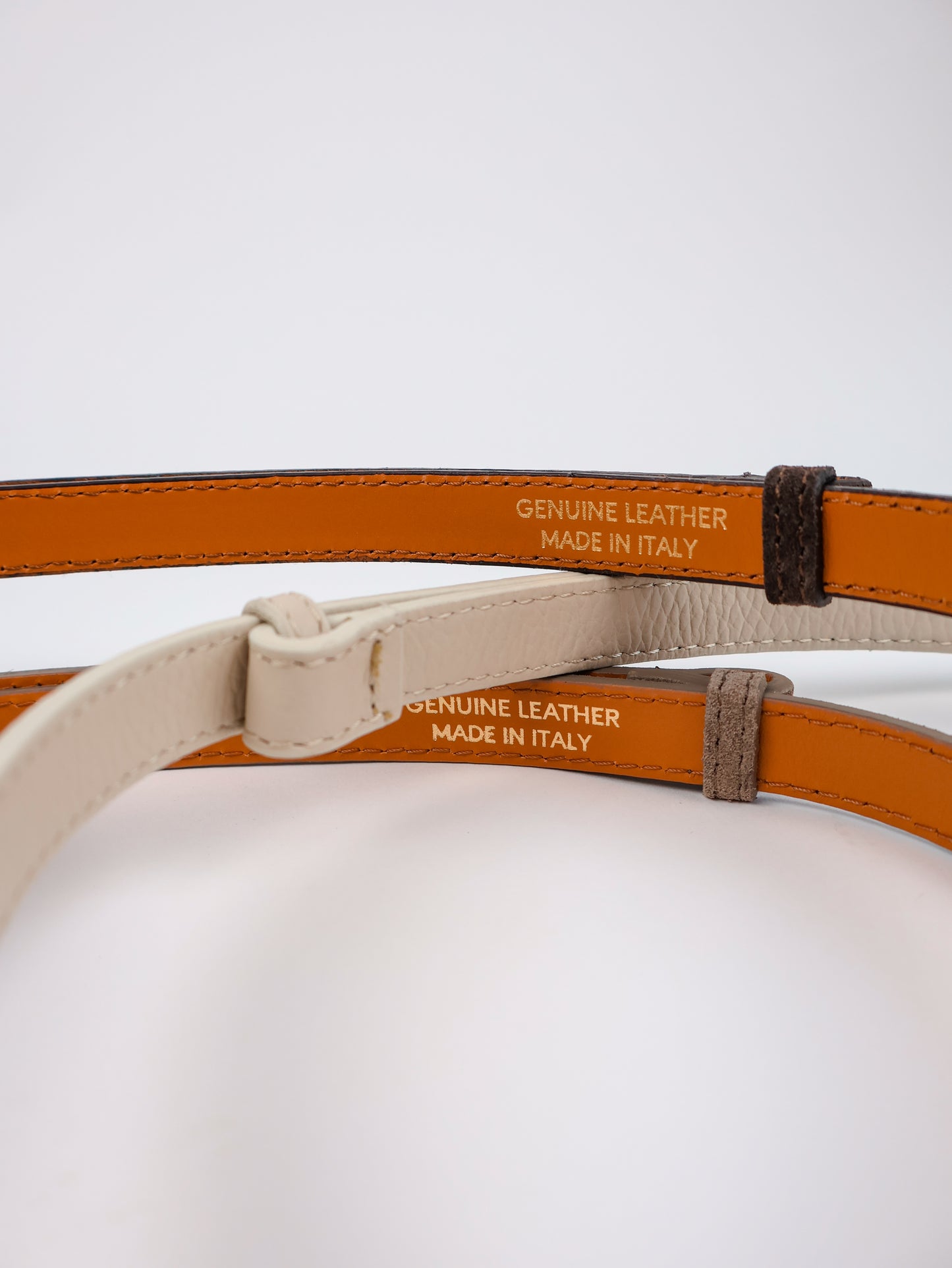 Taillengürtel 100% Leder Creme