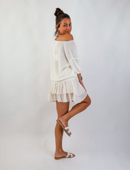 Flared Skirt Creme
