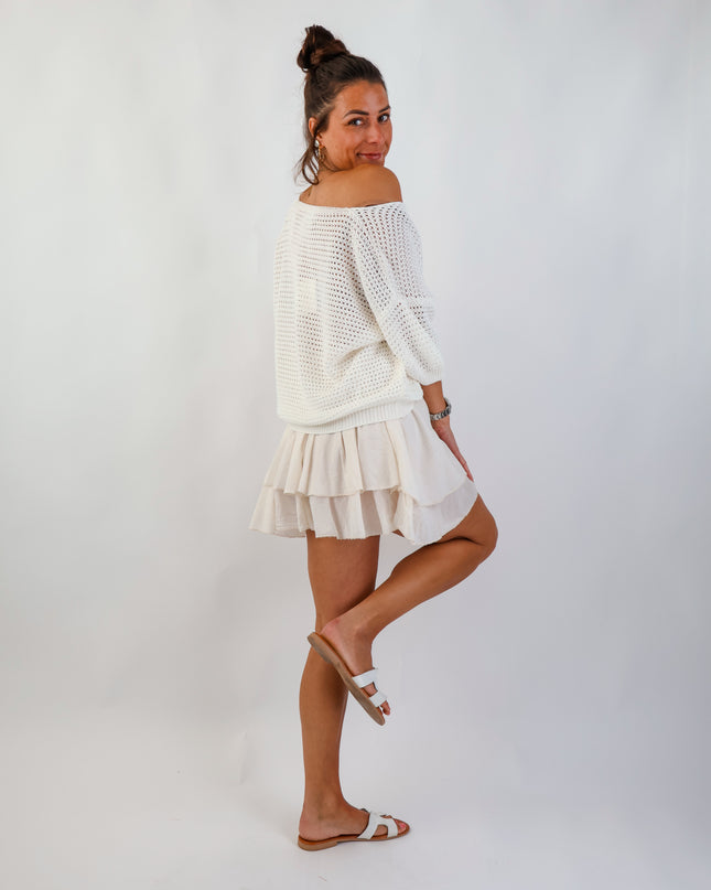 Flared Skirt Creme