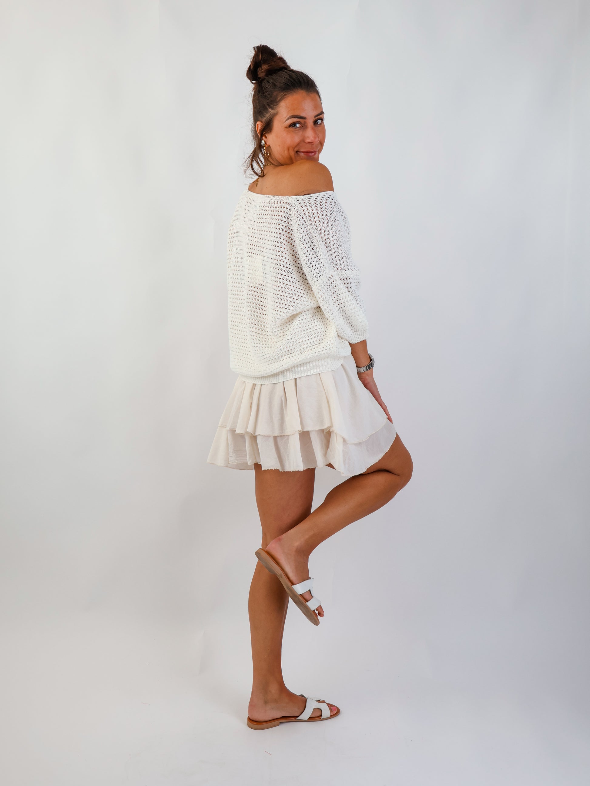 Flared Skirt Creme