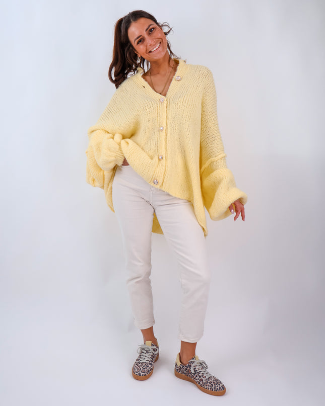 Oversize Cozy Cardigan Citrus