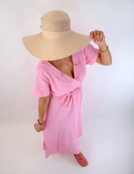 Olivia Musselin Kleid Pink