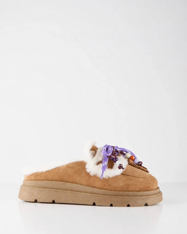 DWRS NOVA suede - Loafers | Cognac / Off white