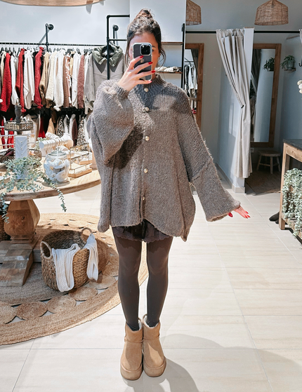 Oversize Cozy Cardigan Marron