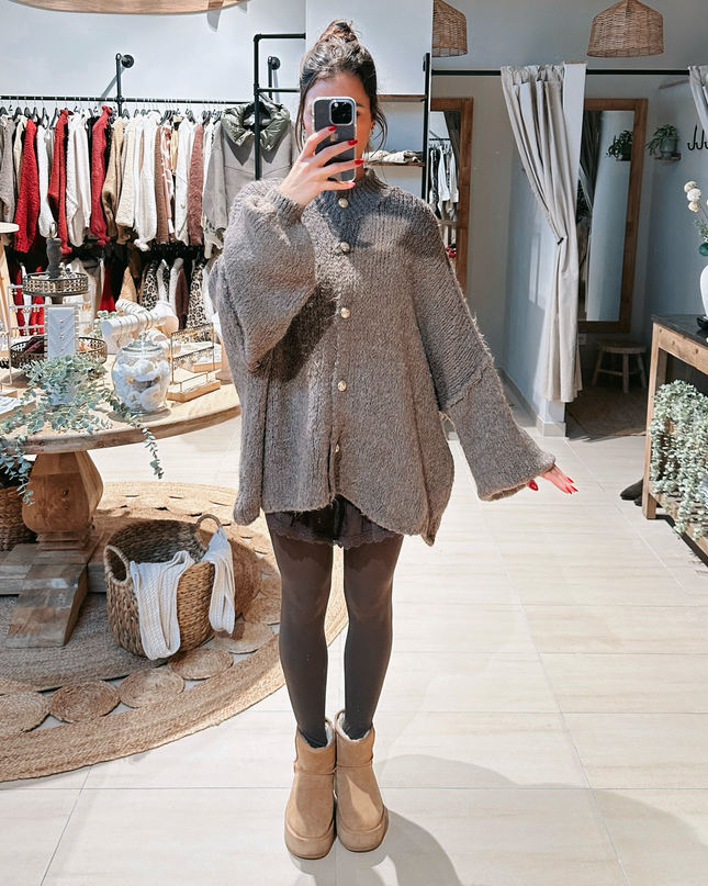 Oversize Cozy Cardigan Marron