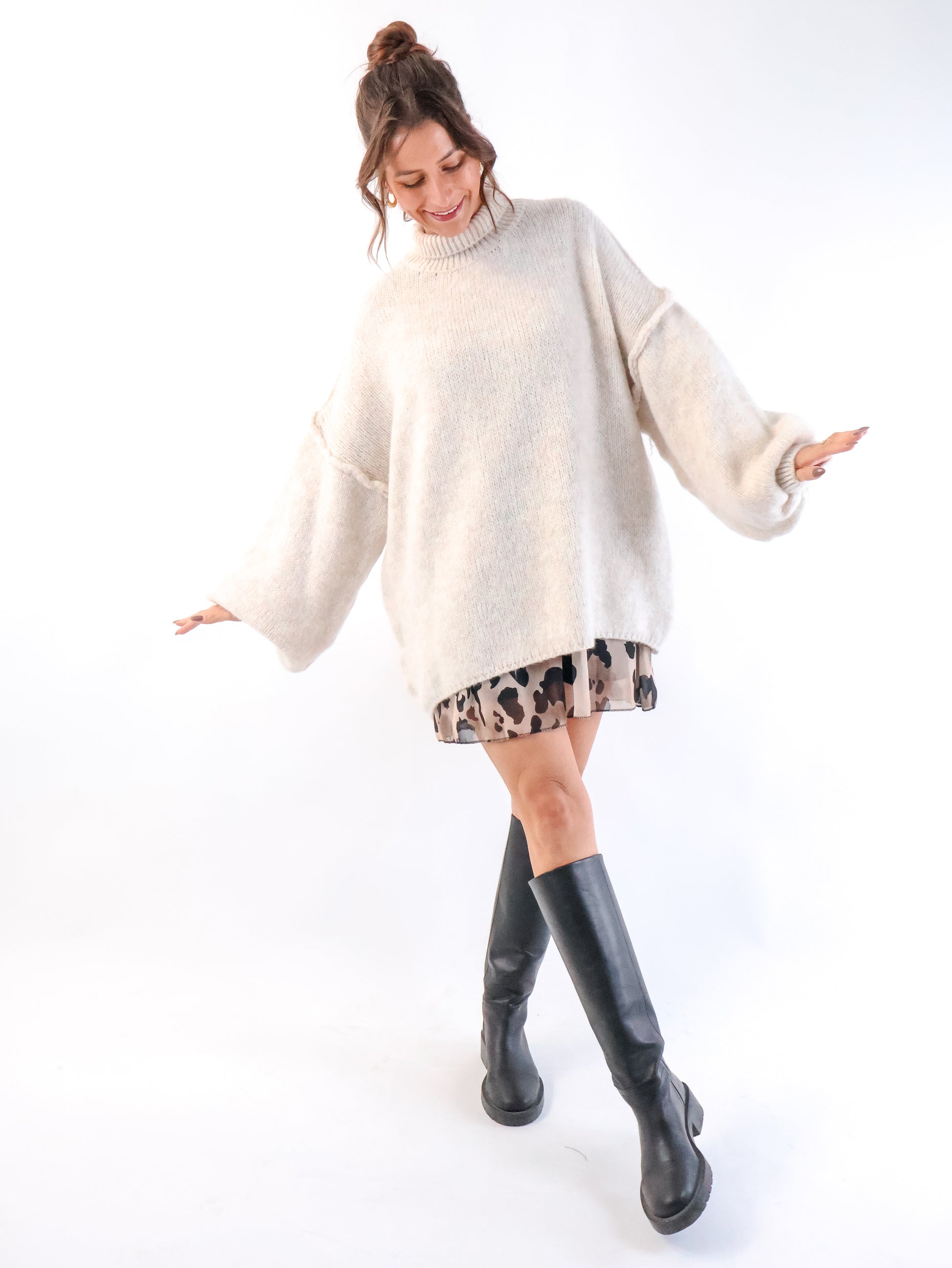 Oversize Pullover Creme