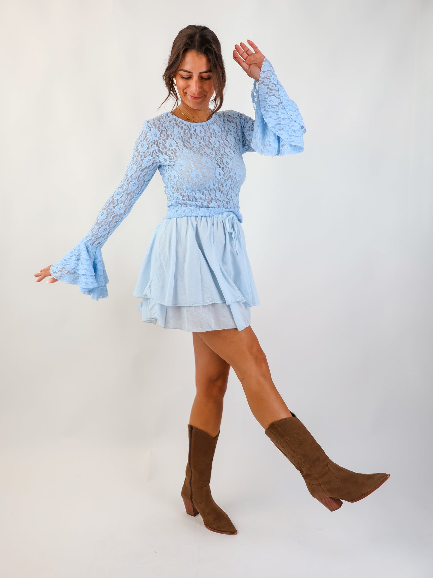 Flared Skirt Sky