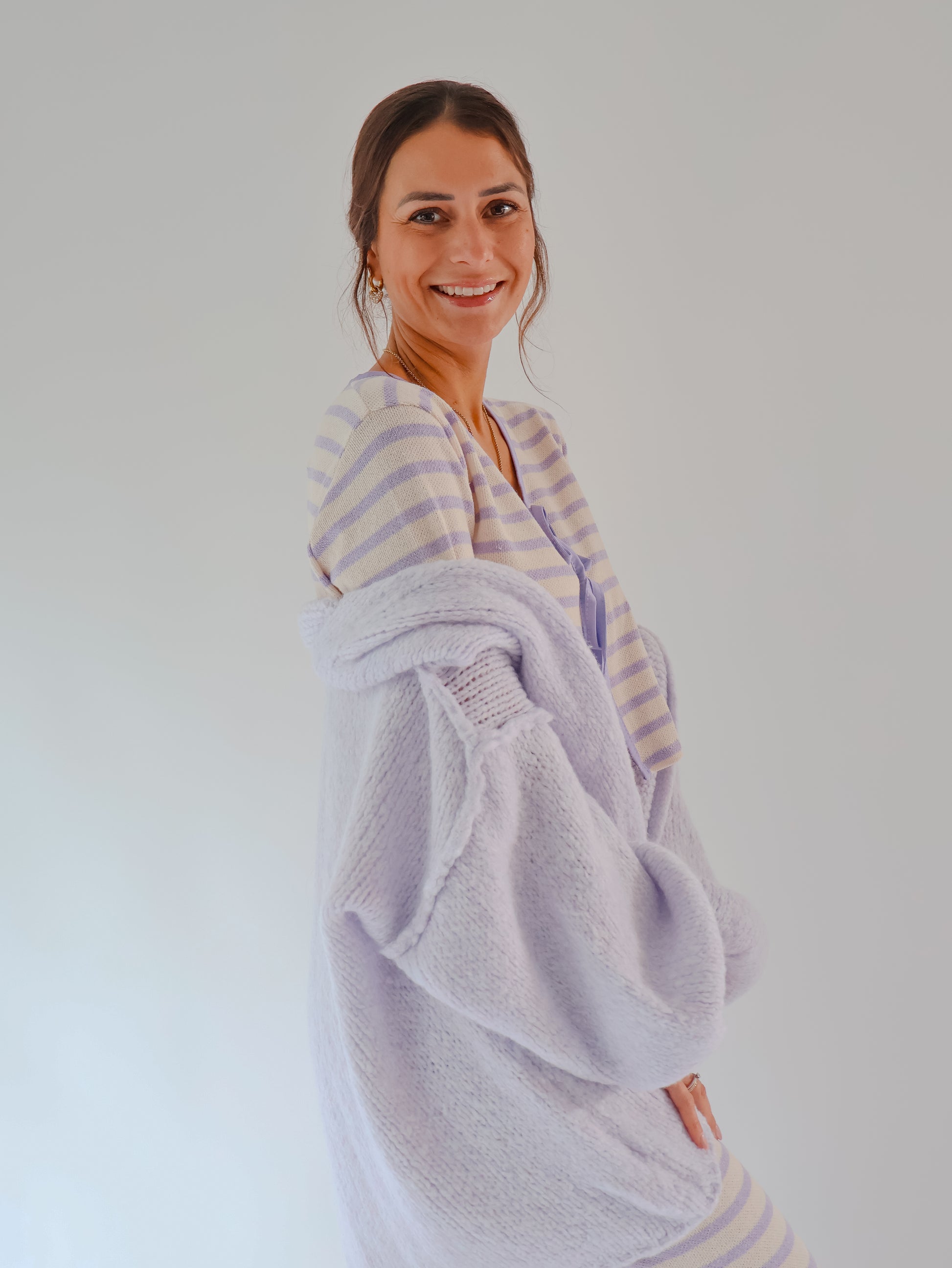 Oversize Flauschi Flieder
