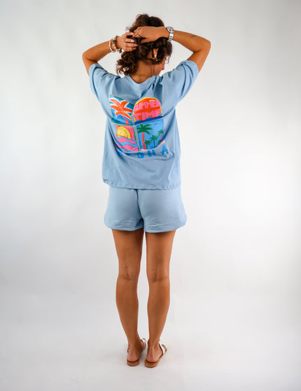 Baumwollshorts Hellblau