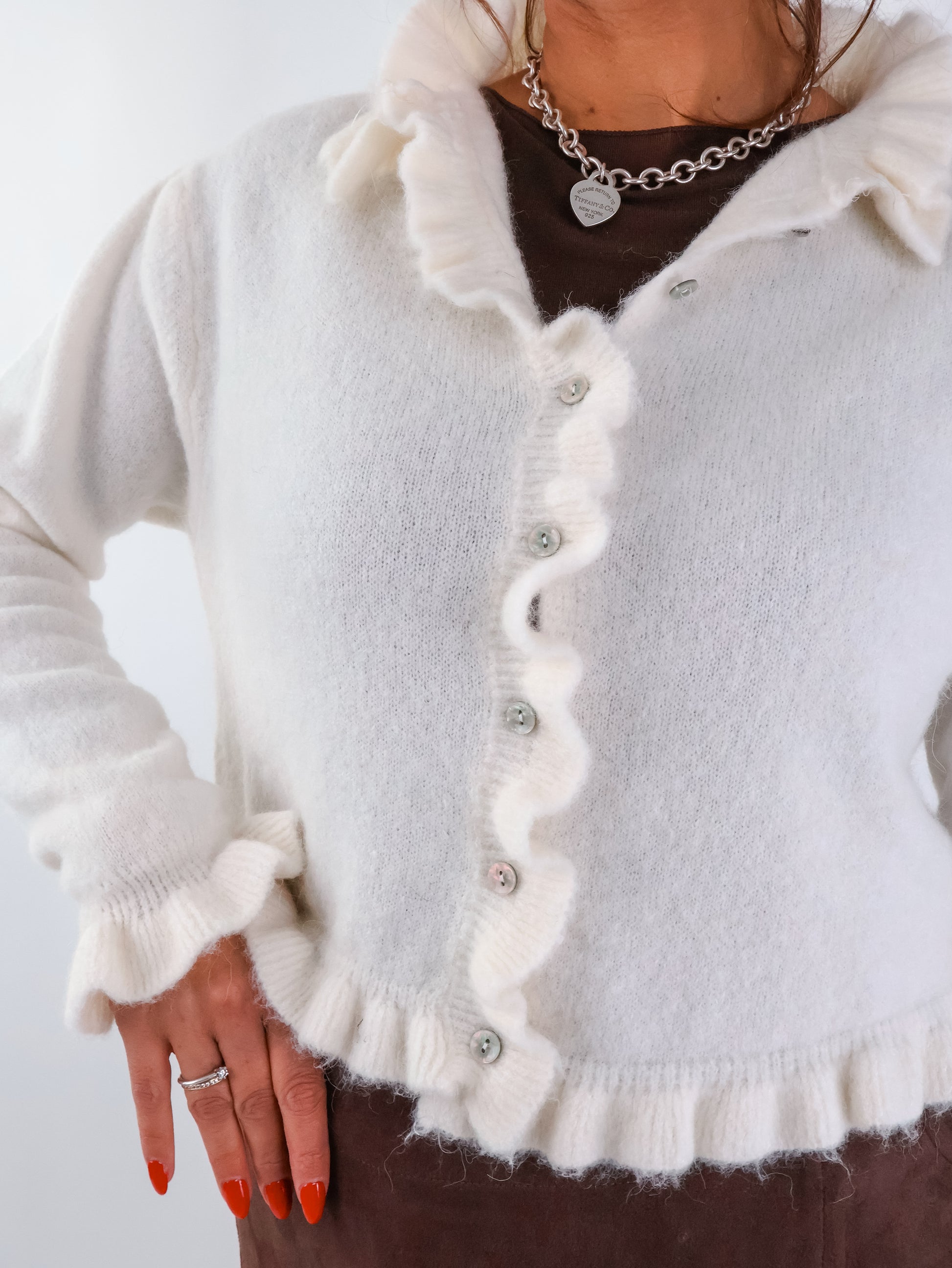 Alicia Strickjacke Creme