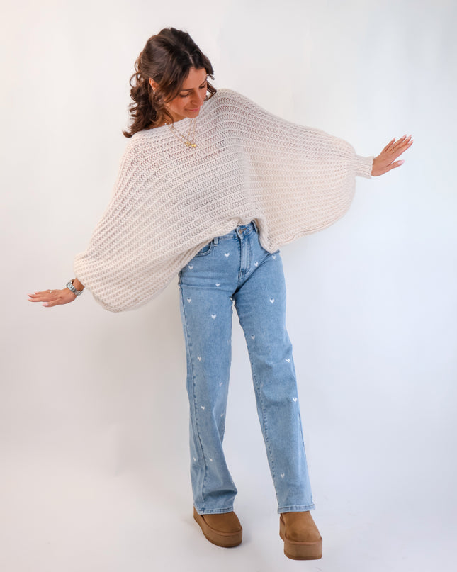 Strickponcho Citrus