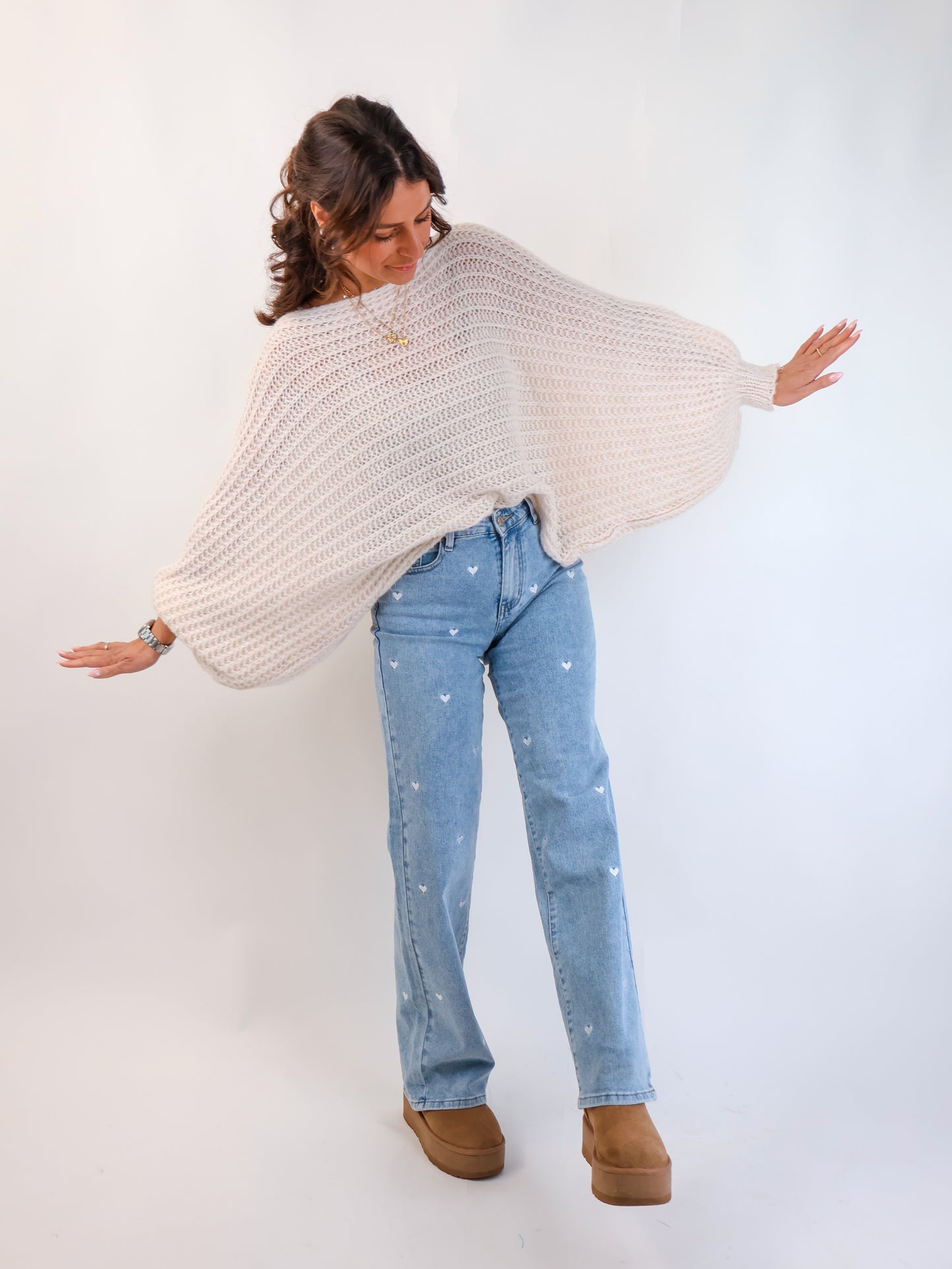 Strickponcho Citrus