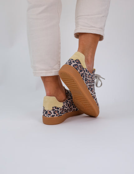DWRS Poona Leopard Sneaker Low - Butter