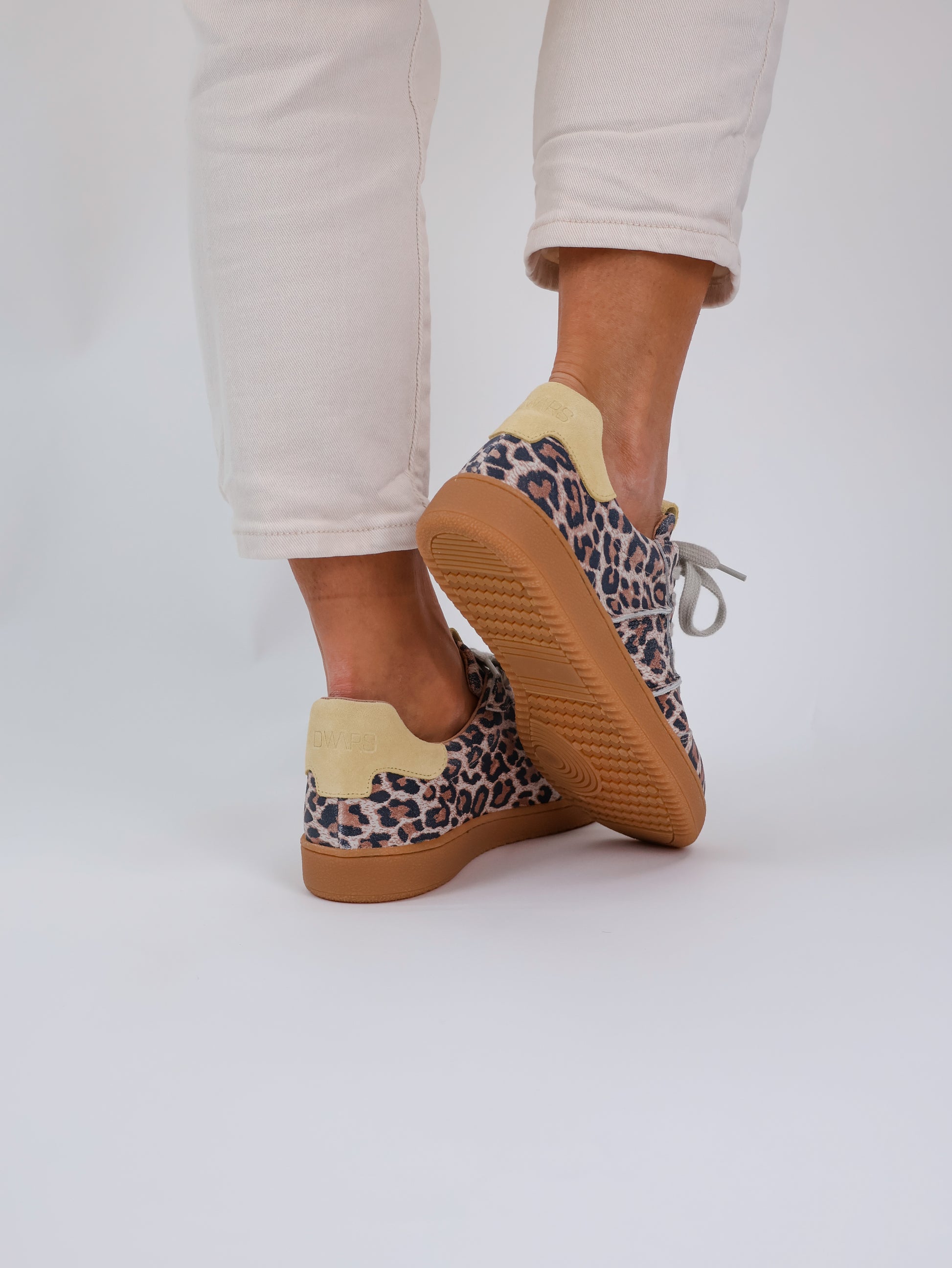 DWRS Poona Leopard Sneaker Low - Butter