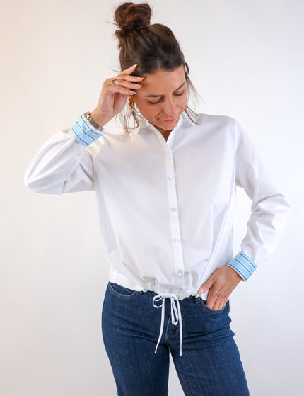 Smith&Soul Solid Blouse with Drawstring at Front