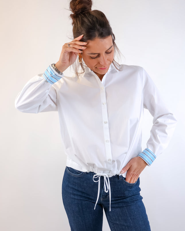 Smith&Soul Solid Blouse with Drawstring at Front