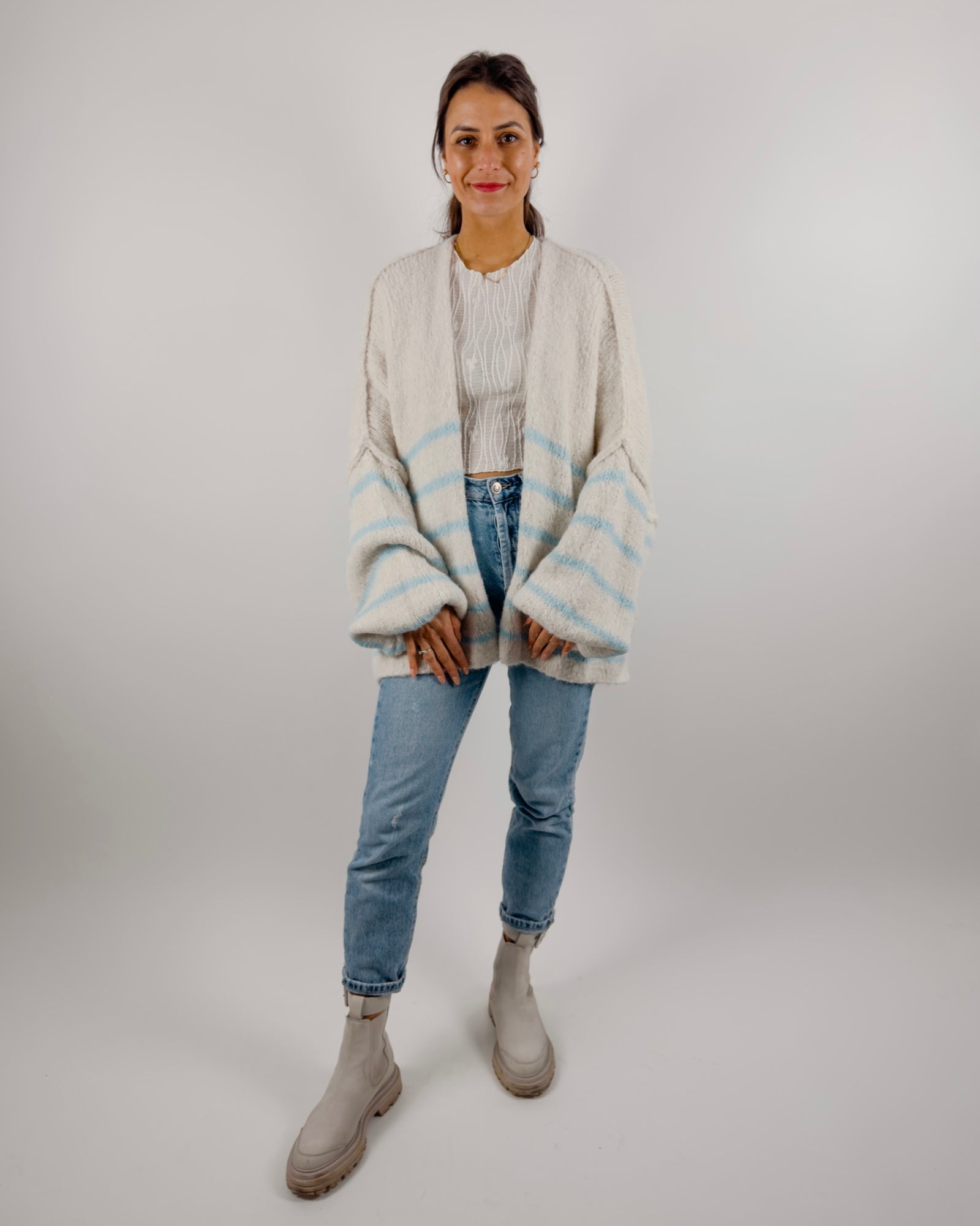 Sophie Strickjacke Skyblue