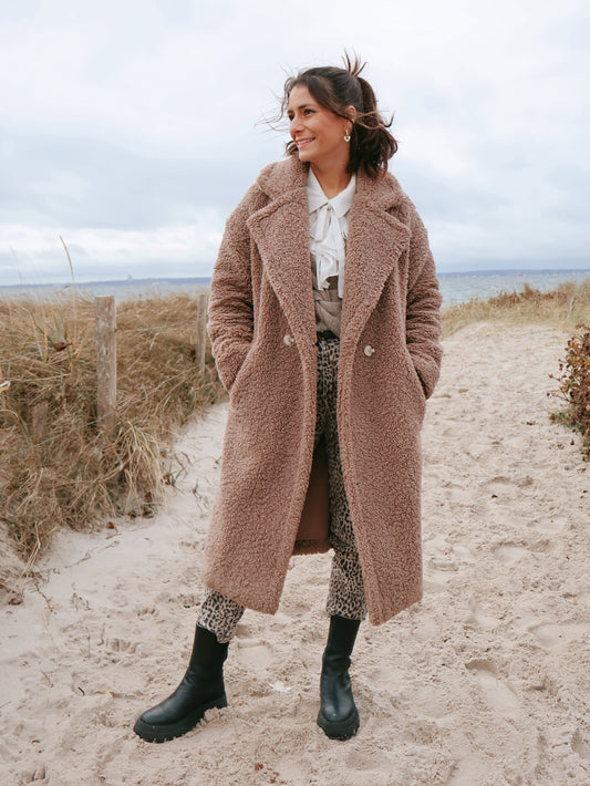 Rino & Pelle Elicia Teddy Coat Toffee