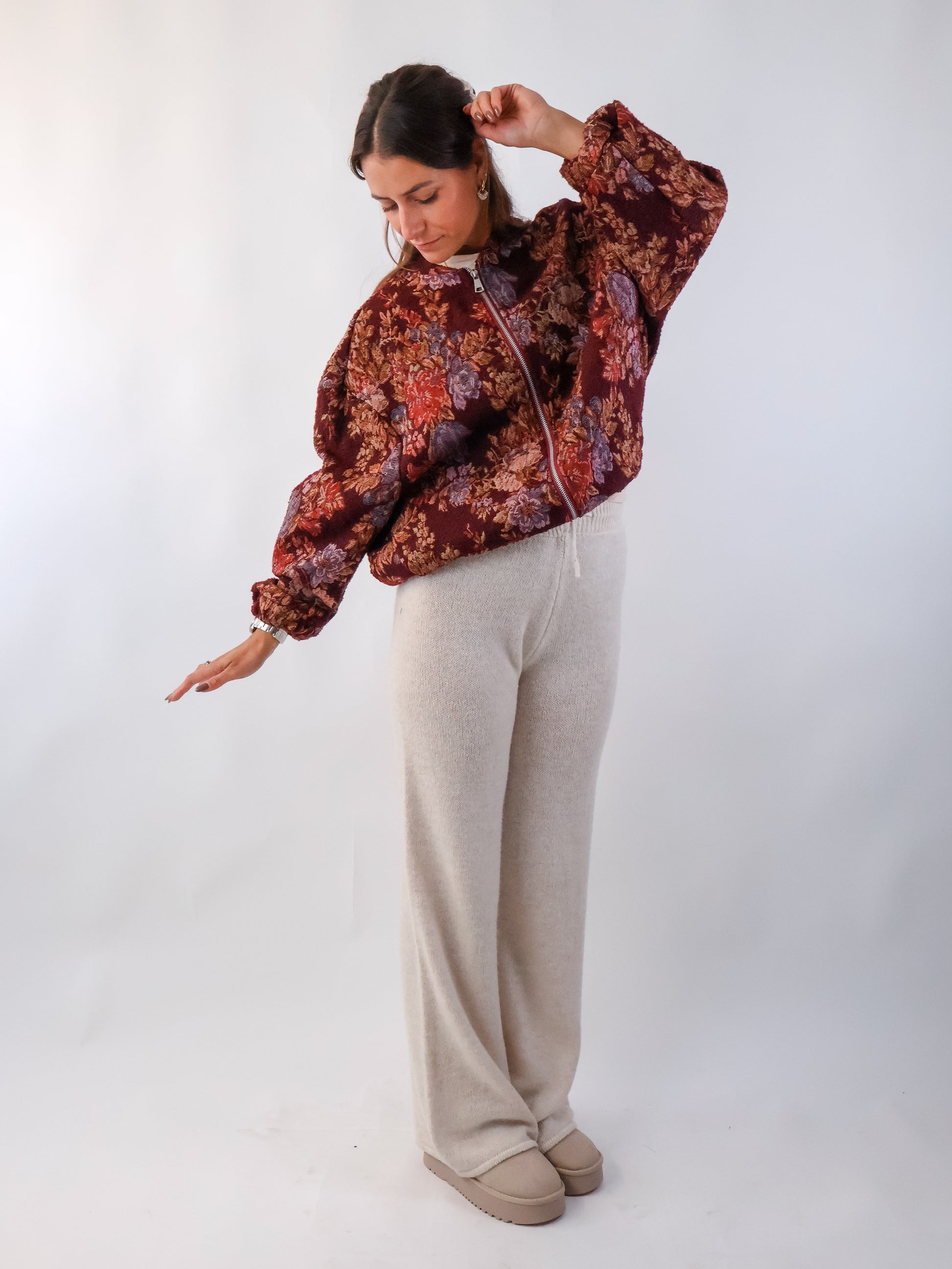 Roseanna Bomberjacke Bordeaux