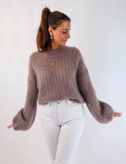 ★ Premium Kidmohair Pullover mit Ballonärmeln Kit