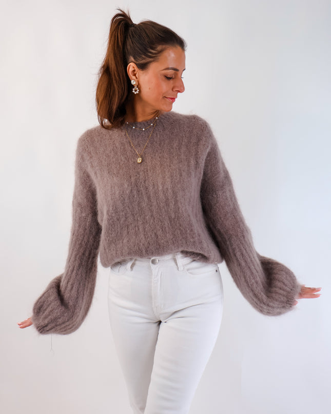★ Premium Kidmohair Pullover mit Ballonärmeln Kit