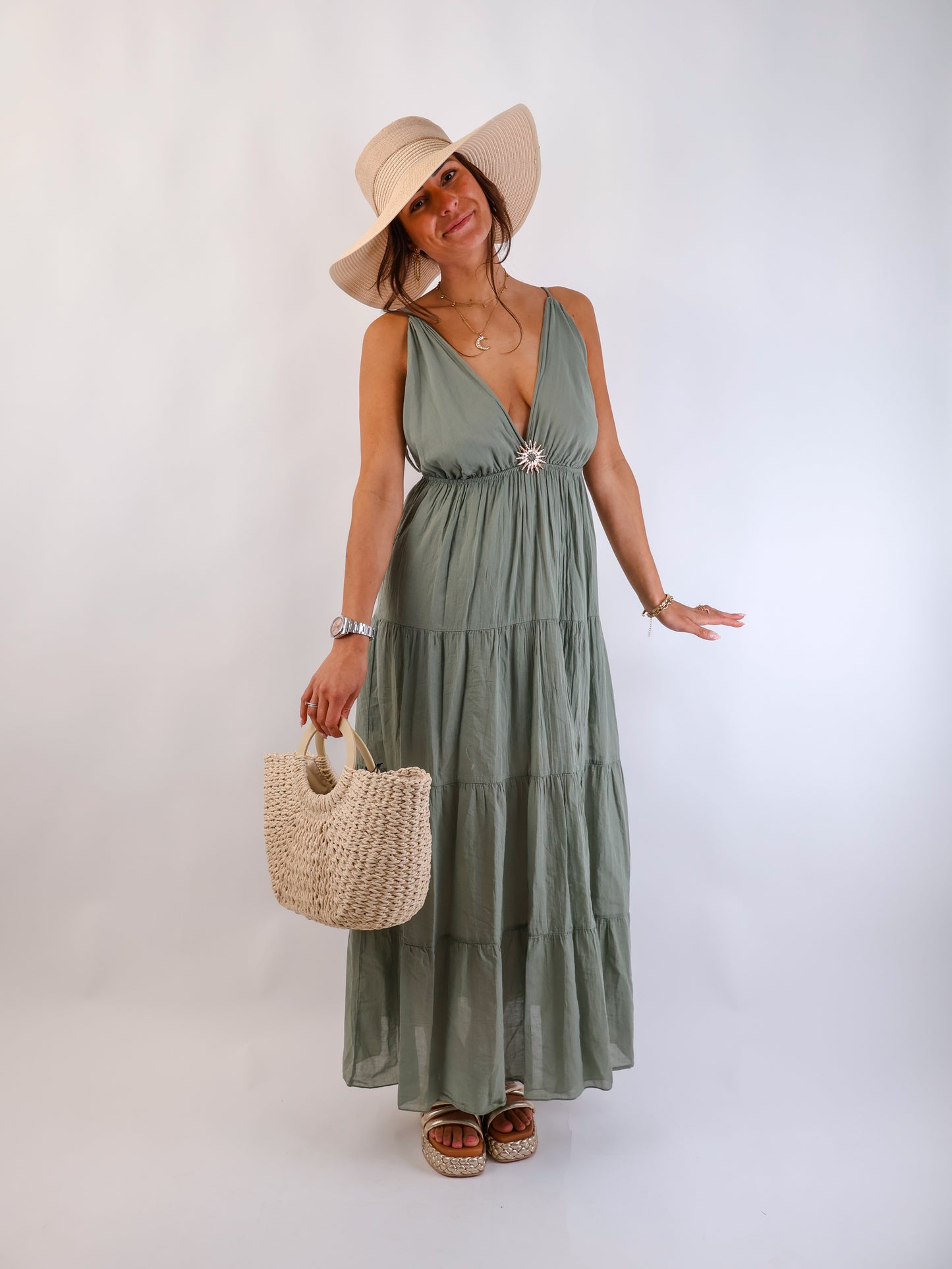 Solé Kleid Olive