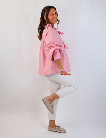 Bow Bluse Rosa