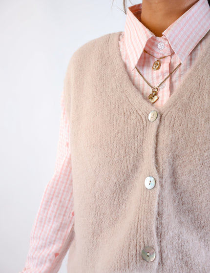 Alpaka Pullunder Beige 