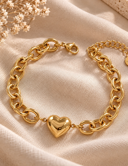 Golden Heart Armband