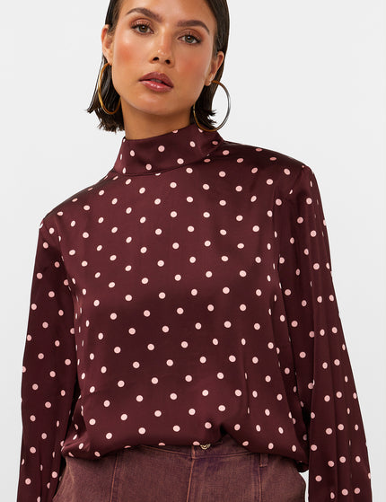 Studio Amaya Selya Bluse Bordeaux