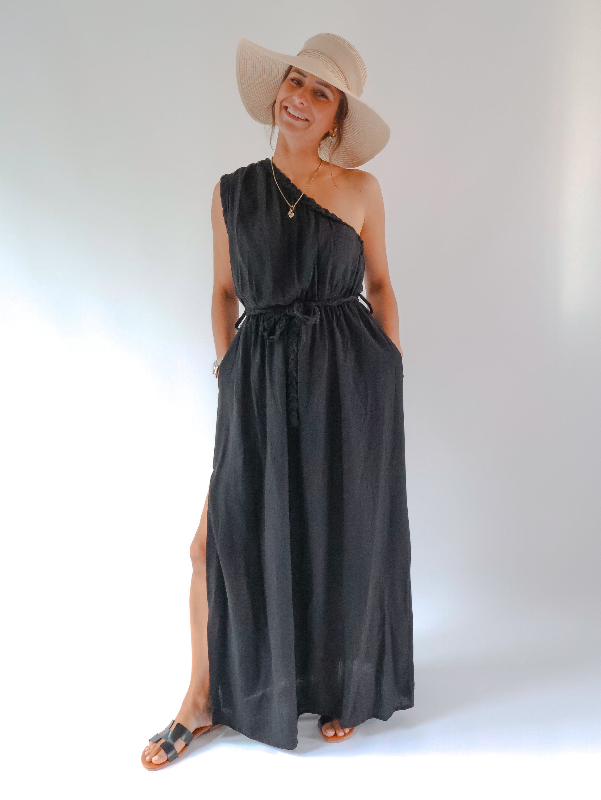 Romina Oneshoulder Schwarz