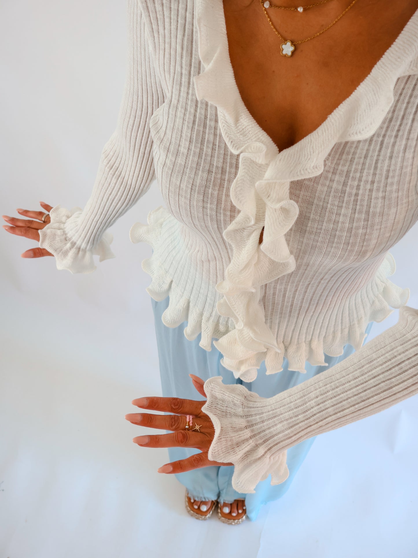 Charlot Strickjacke Offwhite
