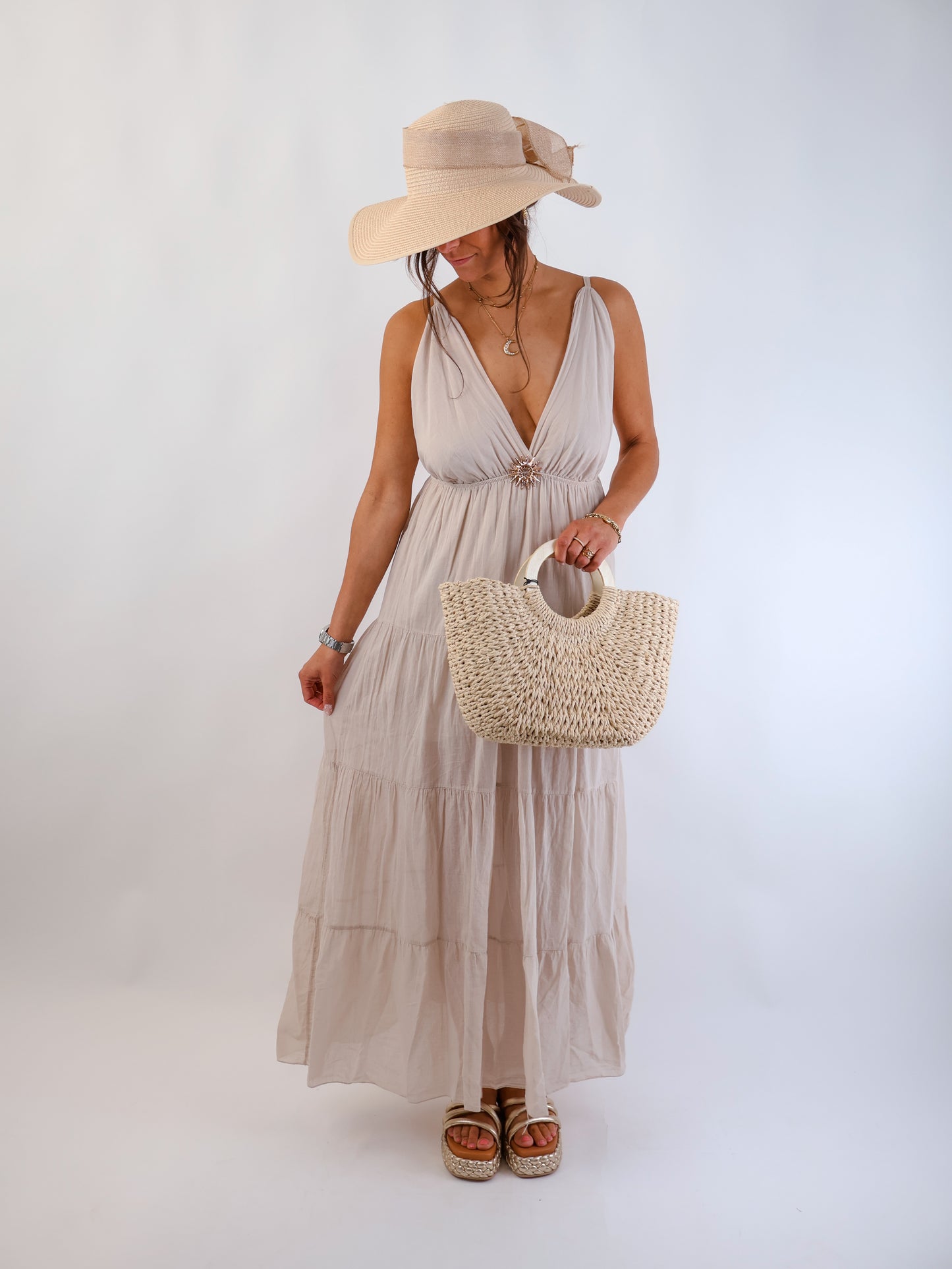 Solé Kleid Beige