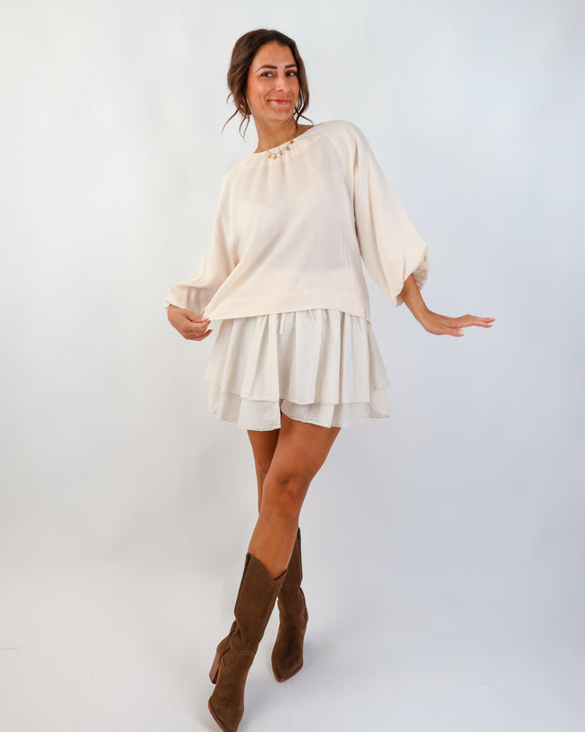 Smith&Soul Lyocell Bluse Beige
