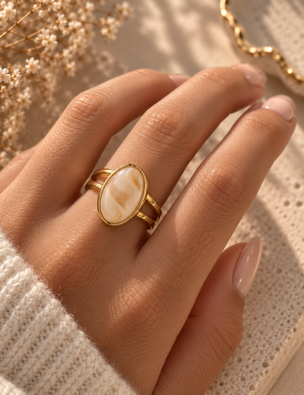 Golden Ivory Ring