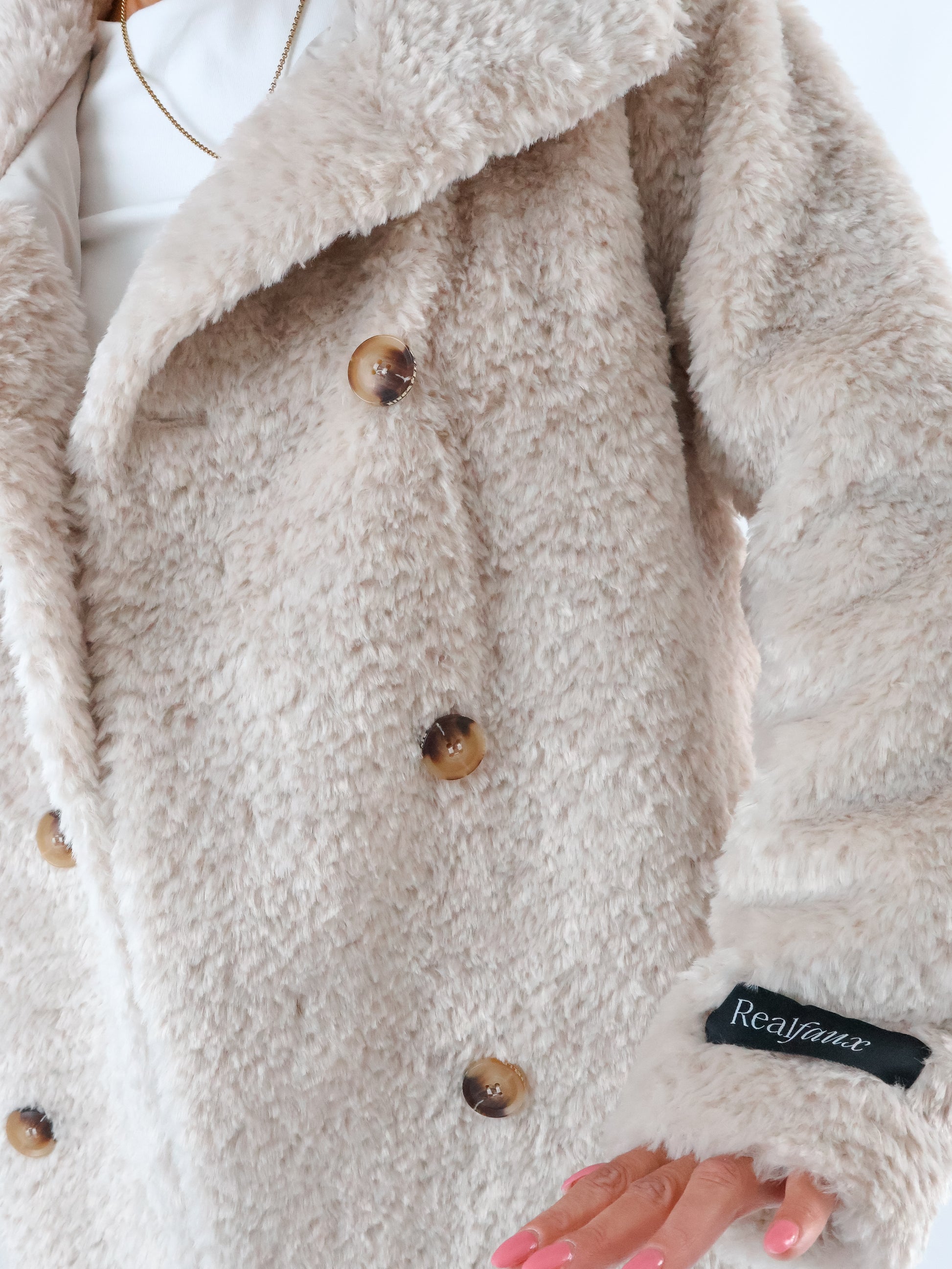 Rino & Pelle Teddy Coat Birch