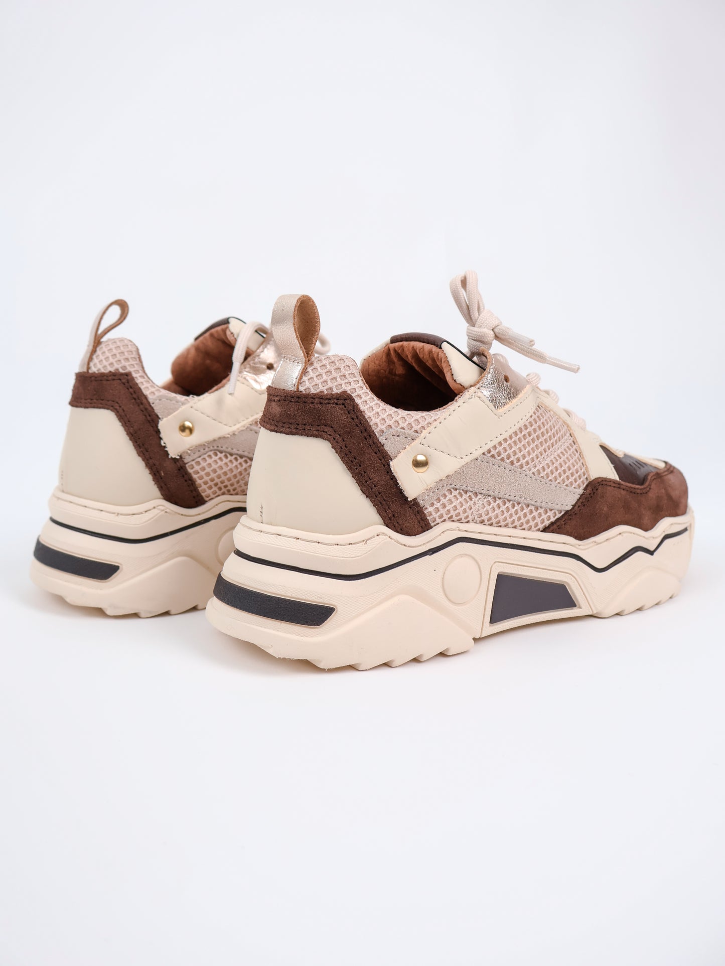 DWRS Pluto Sneaker Offwhite & Darkbrown