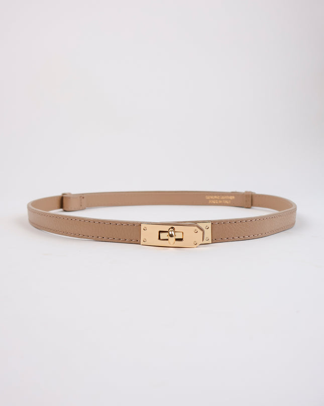 Taillengürtel 100% Leder Beige
